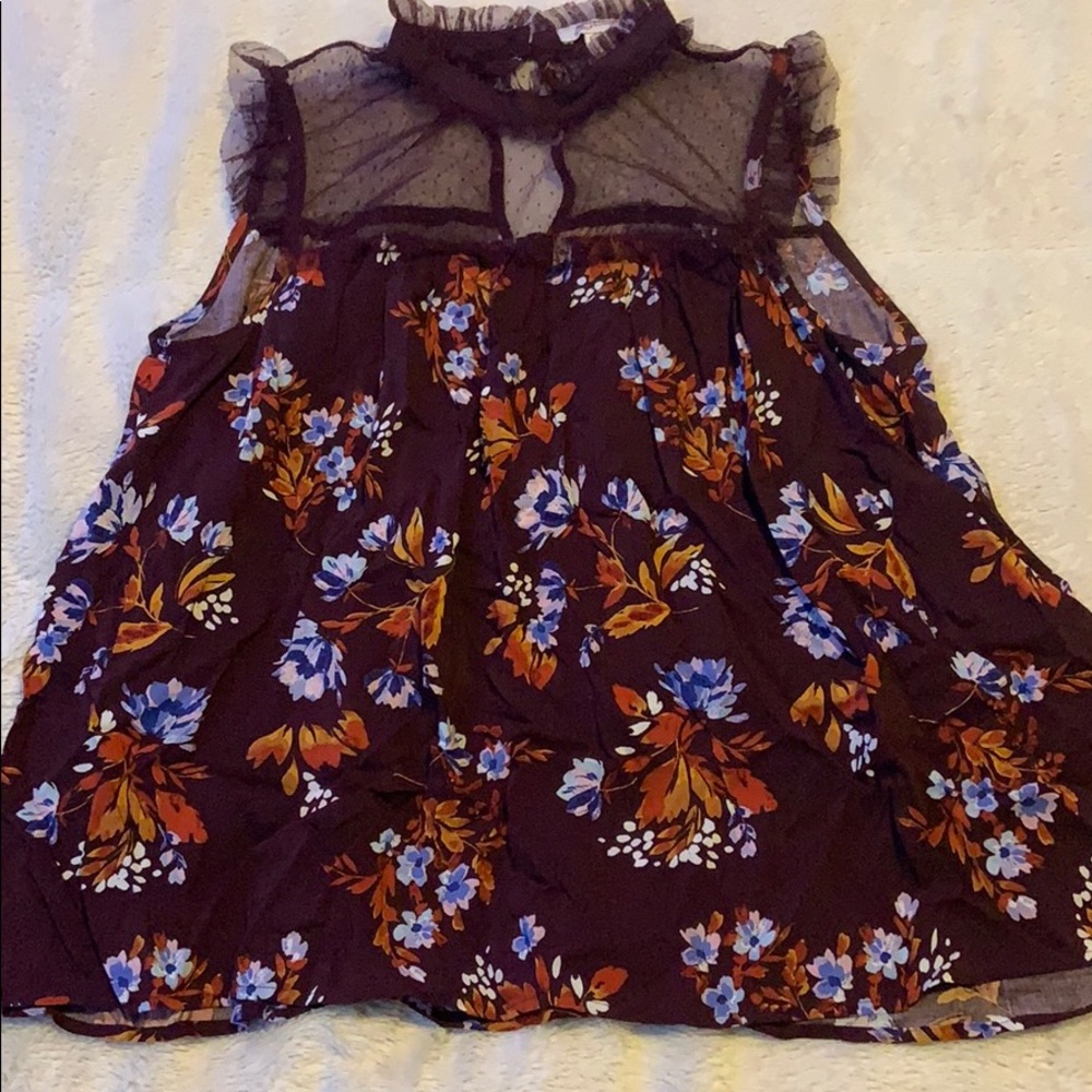 blouse, never worn